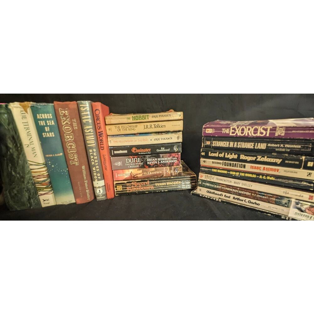 Vintage Sci-Fi & Fantasy Book Lot Tolkien, Asimov - 1sts + Early Printings